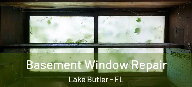 Basement Window Repair Lake Butler - FL